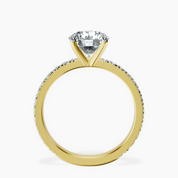 9ct Yellow Gold Emily Eternity Lab Diamond Ring side right image one