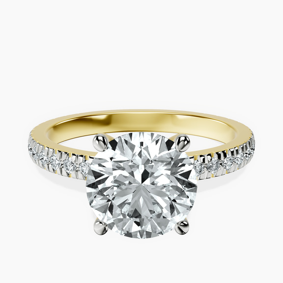 14kt Yellow Gold Emily Eternity Lab Diamond Ring front image