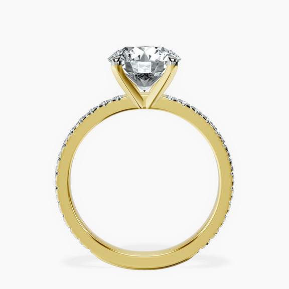 14kt Yellow Gold Emily Eternity Lab Diamond Ring side right image one