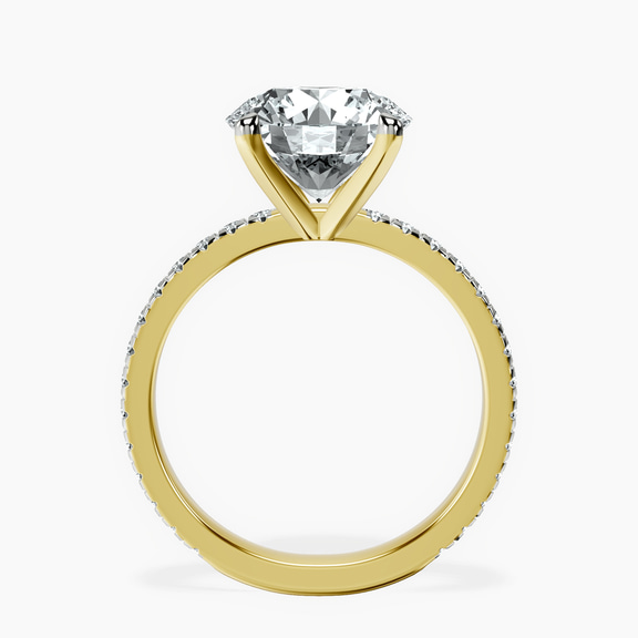 10kt Yellow Gold Emily Eternity Lab Diamond Ring side right image one