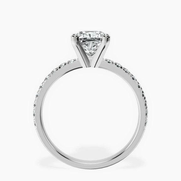18ct White Gold Venetia Half Eternity Lab Diamond Ring side right image one