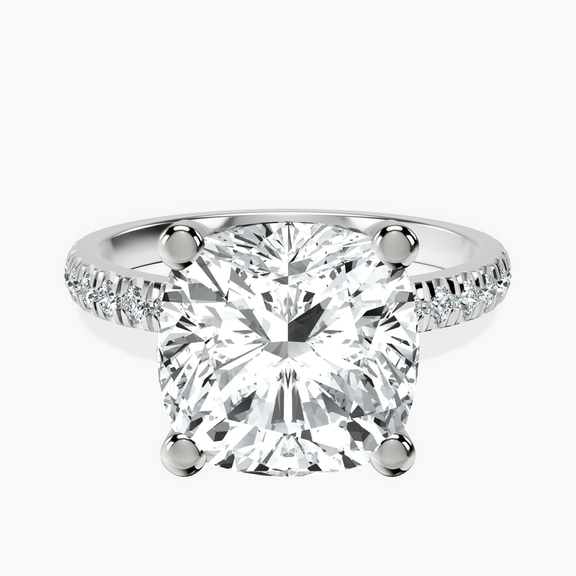 Platinum Venetia Half Eternity Lab Diamond Ring front image
