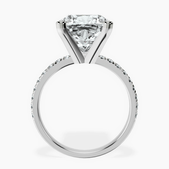 18kt White Gold Venetia Half Eternity Lab Diamond Ring side right image one