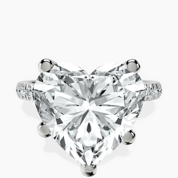 18kt White Gold Venetia Half Eternity Lab Diamond Ring front image