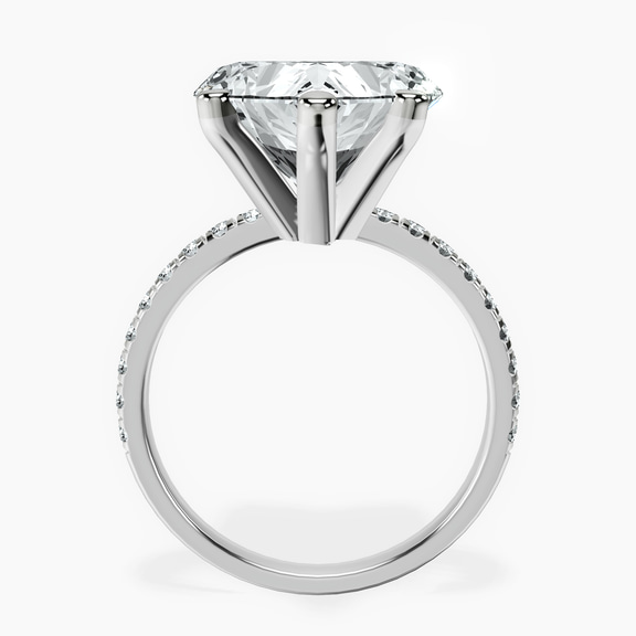 18kt White Gold Venetia Half Eternity Lab Diamond Ring side right image one