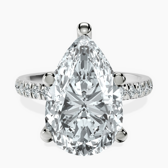 Platinum Venetia Half Eternity Lab Diamond Ring front image