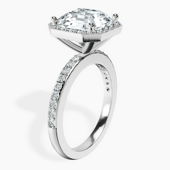 Platinum Lumina Halo Lab Diamond Eternity Ring standing product image one