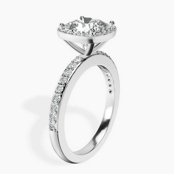 Platinum Lumina Halo Lab Diamond Eternity Ring standing product image one