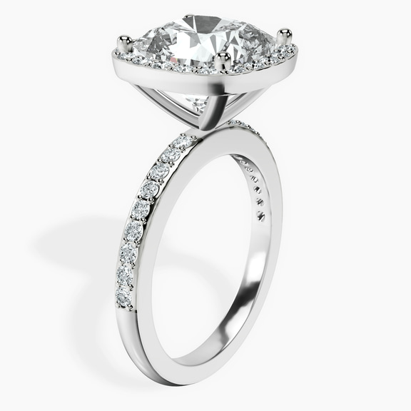 Platinum Lumina Halo Lab Diamond Eternity Ring standing product image one