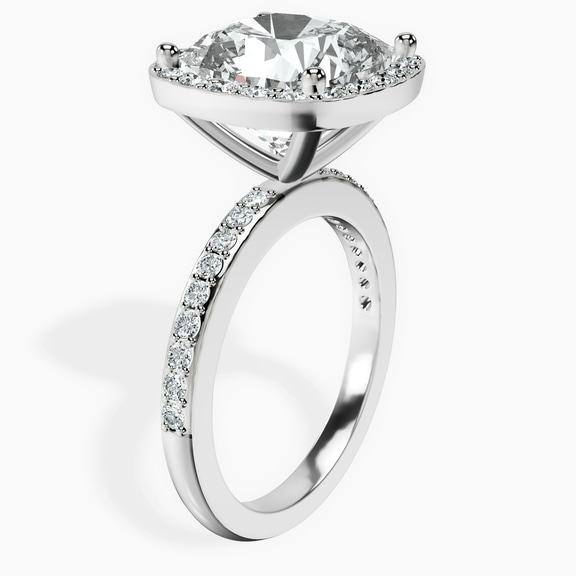 Platinum Lumina Halo Lab Diamond Eternity Ring standing product image one