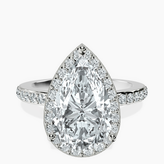 Platinum Lumina Halo Lab Diamond Eternity Ring front image