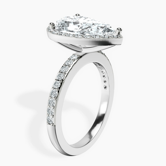 Platinum Lumina Halo Lab Diamond Eternity Ring standing product image one