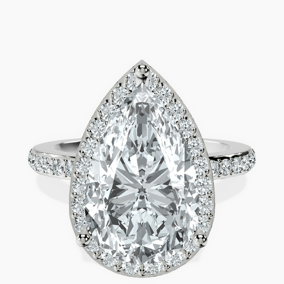 Platinum Lumina Halo Lab Diamond Eternity Ring front image