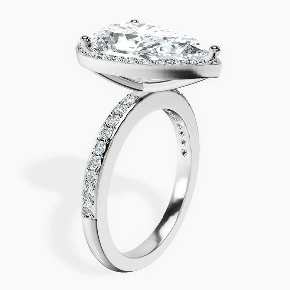Platinum Lumina Halo Lab Diamond Eternity Ring standing product image one