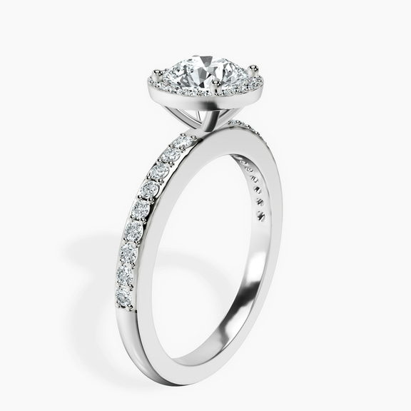 Platinum Lumina Halo Lab Diamond Eternity Ring standing product image one