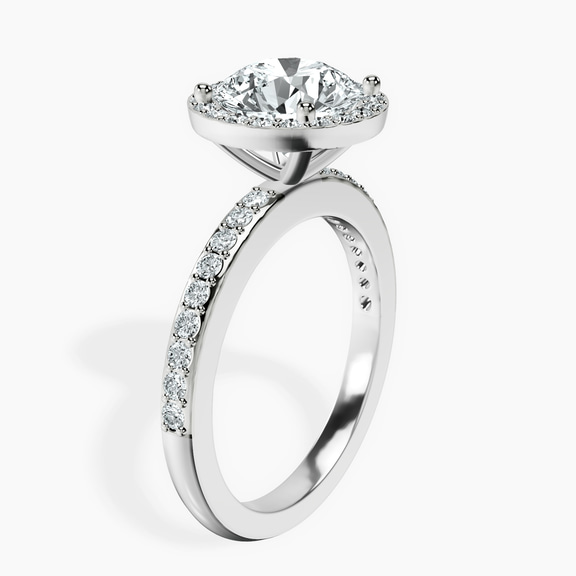 Platinum Lumina Halo Lab Diamond Eternity Ring standing product image one