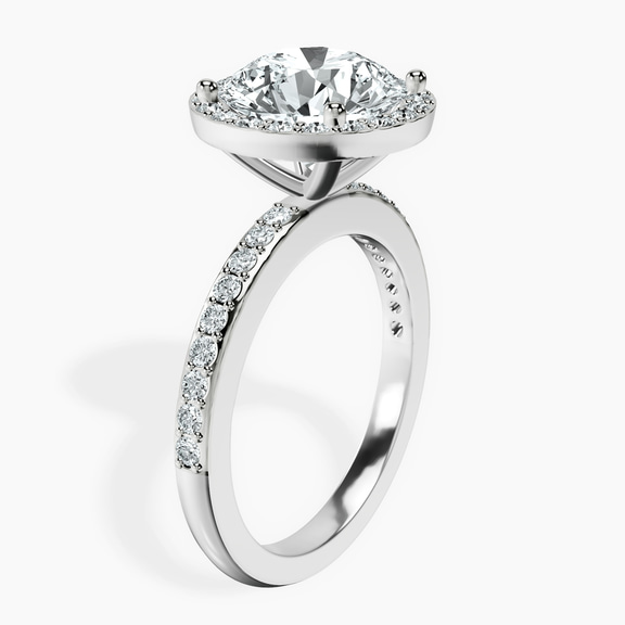 Platinum Lumina Halo Lab Diamond Eternity Ring standing product image one