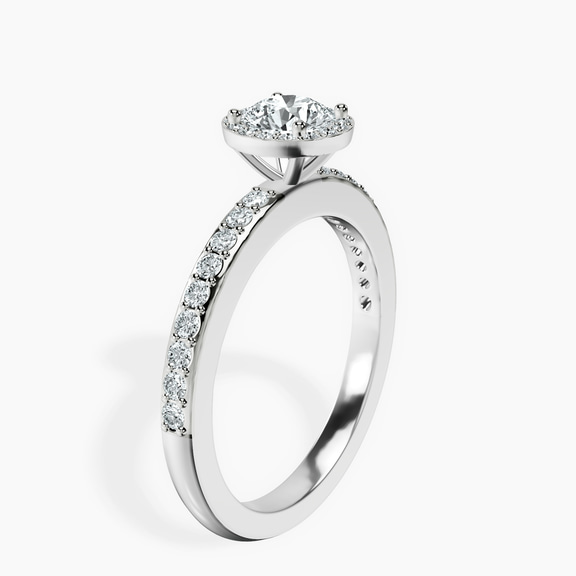 Platinum Lumina Halo Lab Diamond Eternity Ring standing product image one