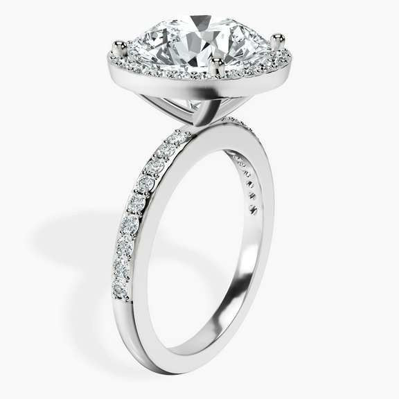 Platinum Lumina Halo Lab Diamond Eternity Ring standing product image one