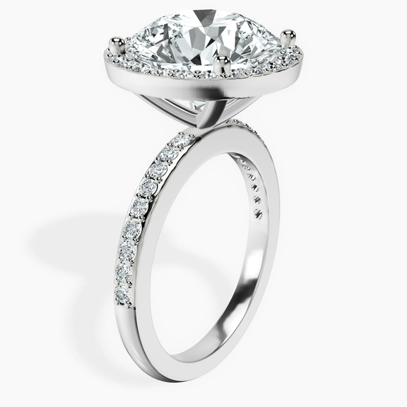 Platinum Lumina Halo Lab Diamond Eternity Ring standing product image one