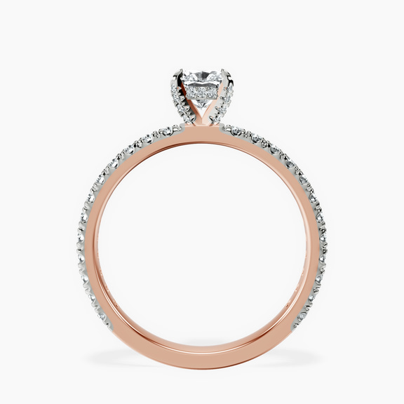 18kt Rose Gold Kylie Eternity Lab Diamond Ring side right image one
