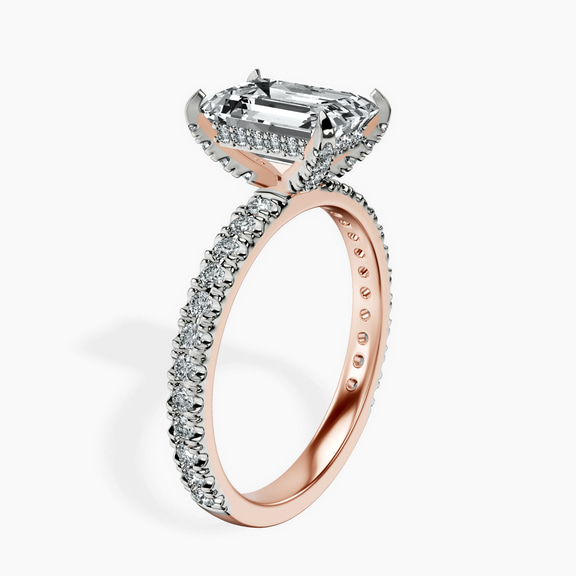 14kt Rose Gold Kylie Eternity Lab Diamond Ring standing product image one