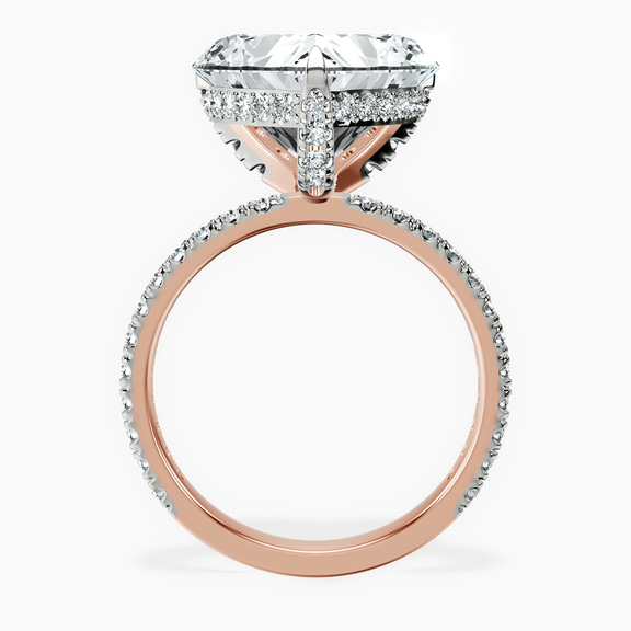 10kt Rose Gold Kylie Eternity Lab Diamond Ring side right image one
