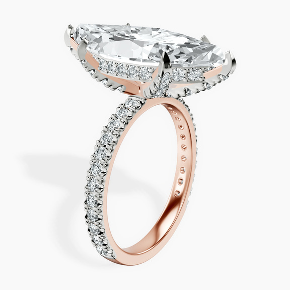 10kt Rose Gold Kylie Eternity Lab Diamond Ring standing product image one