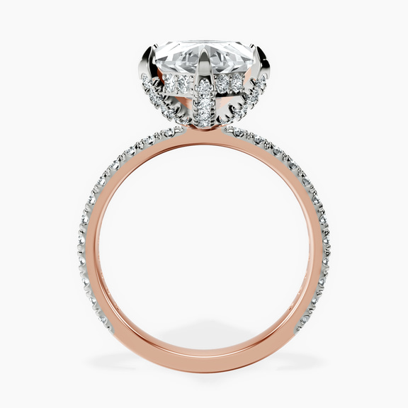 10kt Rose Gold Kylie Eternity Lab Diamond Ring side right image one