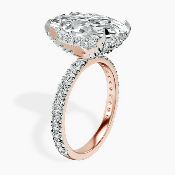 10kt Rose Gold Kylie Eternity Lab Diamond Ring standing product image one