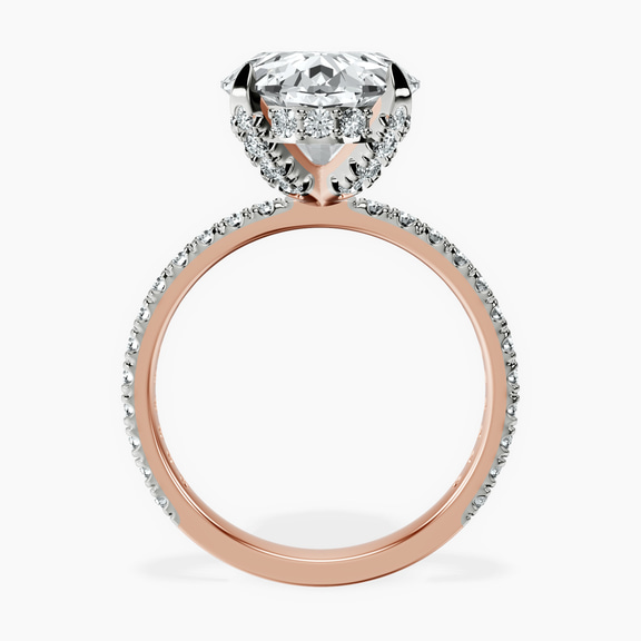 10kt Rose Gold Kylie Eternity Lab Diamond Ring side right image one