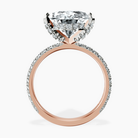 18kt Rose Gold Kylie Eternity Lab Diamond Ring side right image one