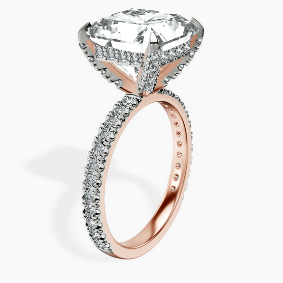 18kt Rose Gold Kylie Eternity Lab Diamond Ring standing product image one