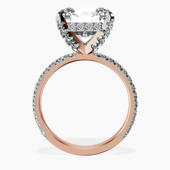 18kt Rose Gold Kylie Eternity Lab Diamond Ring side right image one