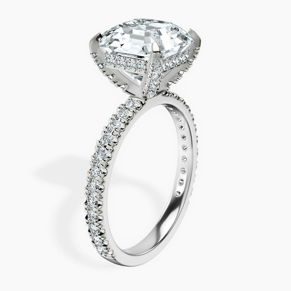 10kt White Gold Kylie Eternity Lab Diamond Ring standing product image one