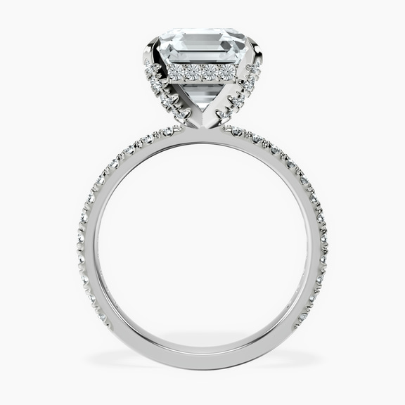 10kt White Gold Kylie Eternity Lab Diamond Ring side right image one