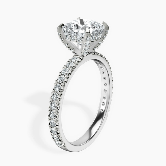 14kt White Gold Kylie Eternity Lab Diamond Ring standing product image one
