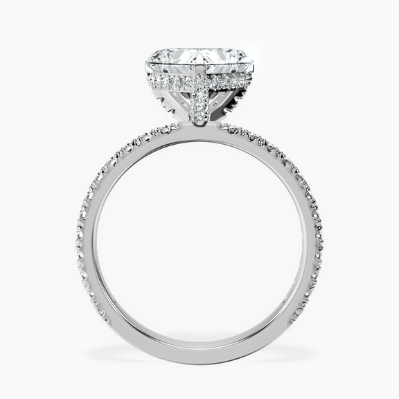 18kt White Gold Kylie Eternity Lab Diamond Ring side right image one
