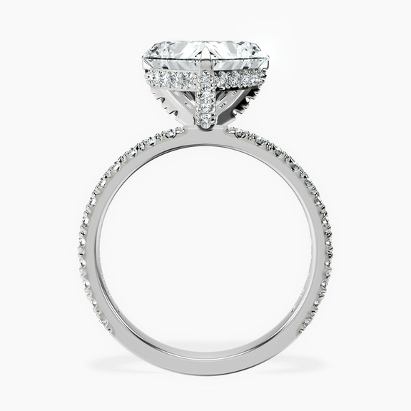 10kt White Gold Kylie Eternity Lab Diamond Ring side right image one
