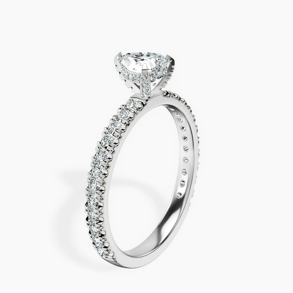 10kt White Gold Kylie Eternity Lab Diamond Ring standing product image one