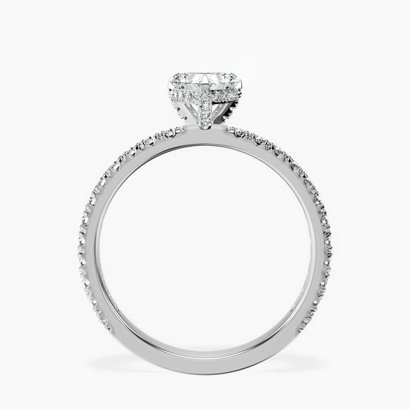 10kt White Gold Kylie Eternity Lab Diamond Ring side right image one
