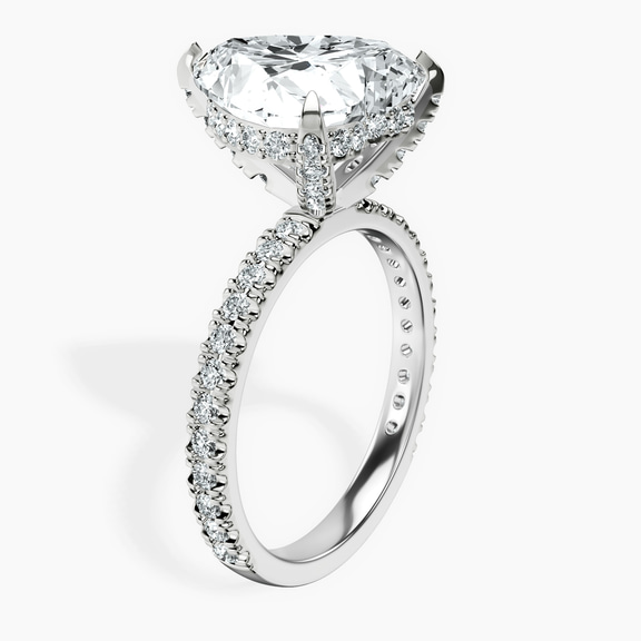 10kt White Gold Kylie Eternity Lab Diamond Ring standing product image one