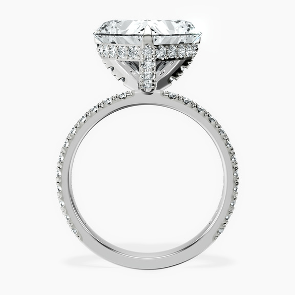 10kt White Gold Kylie Eternity Lab Diamond Ring side right image one