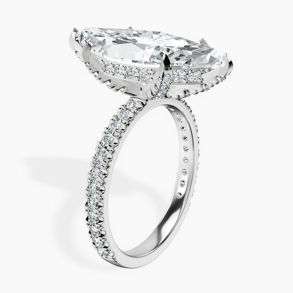 10kt White Gold Kylie Eternity Lab Diamond Ring standing product image one