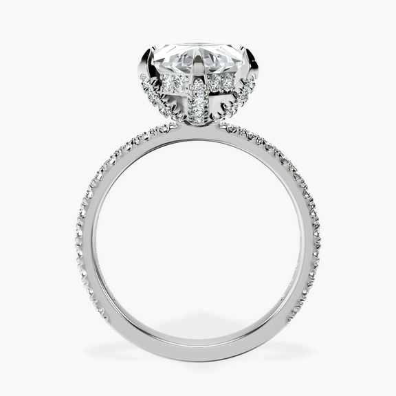 10kt White Gold Kylie Eternity Lab Diamond Ring side right image one