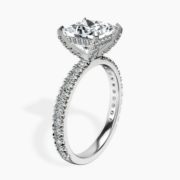 10kt White Gold Kylie Eternity Lab Diamond Ring standing product image one