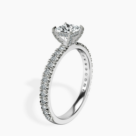 14kt White Gold Kylie Eternity Lab Diamond Ring standing product image one