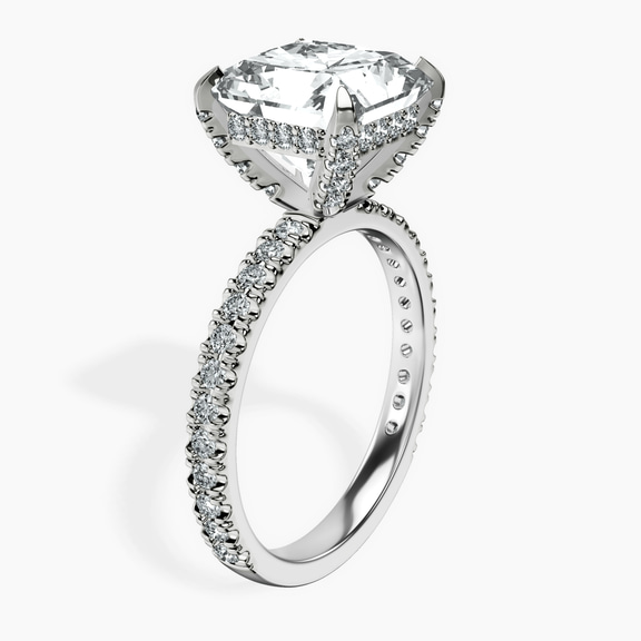 10kt White Gold Kylie Eternity Lab Diamond Ring standing product image one