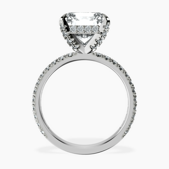 10kt White Gold Kylie Eternity Lab Diamond Ring side right image one