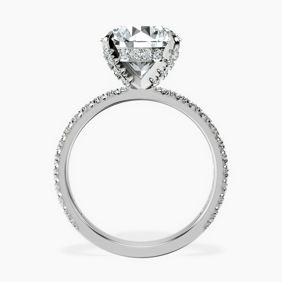 14kt White Gold Kylie Eternity Lab Diamond Ring side right image one
